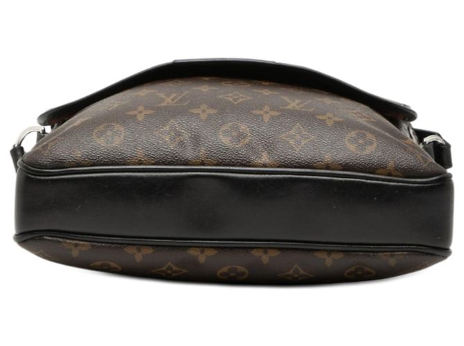 Borsa a tracolla Louis Vuitton Monogram Macassar Bass MM Marrone - vista 3