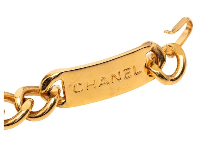 Goldene Chanel CC Medaillon Gliederkette Gürtel - Ansicht 3
