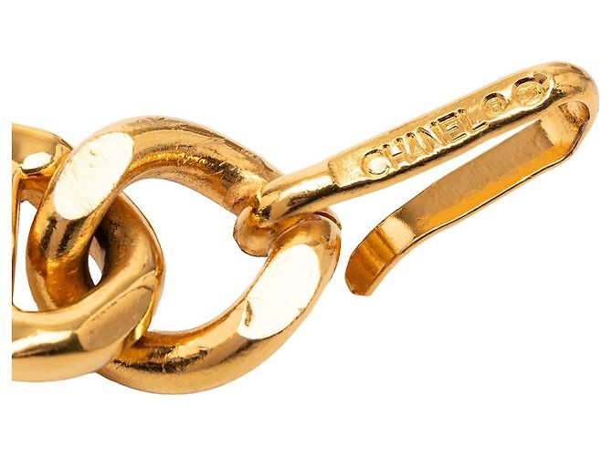 Goldene Chanel CC Medaillon Gliederkette Gürtel - Ansicht 4