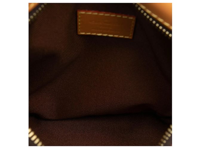 Borsa a tracolla Louis Vuitton Monogram Saumur Messenger PM Marrone - vista 4