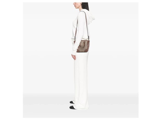 Borsa Bree Small GG Canvas Gucci Marrone - vista 7