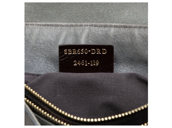 Tote Fendi in Nubuck Grigio con Catene FF - vista 5
