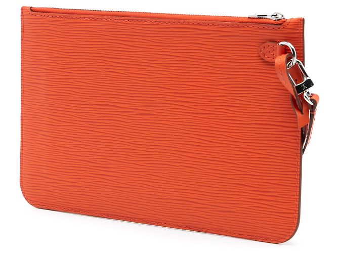 Pouch Louis Vuitton Epi Neverfull Arancione - vista 2