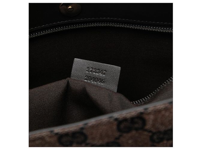 Borsa Tote Gucci GG Canvas marrone - vista 6
