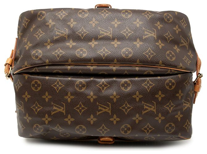 Borsa a tracolla Louis Vuitton Monogram Saumur 35 Marrone - vista 3