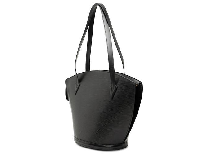 Borsa Tote Louis Vuitton Epi Saint Jacques GM con Tracolla Lunga Nero - vista 2