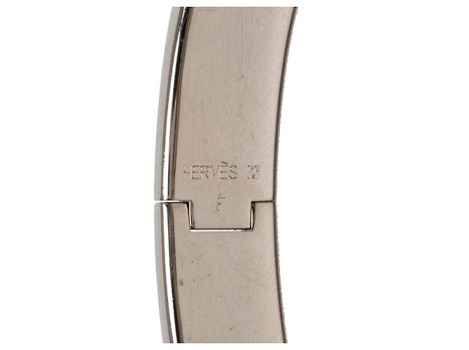 Bracciale Hermès Clic Clac H Narrow in smalto nero PM - vista 4
