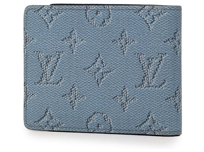Blue Louis Vuitton Monogram Heritage Multiple Wallet Small Wallets - view 2