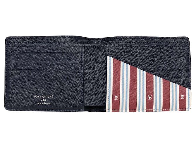 Blue Louis Vuitton Monogram Heritage Multiple Wallet Small Wallets - view 4