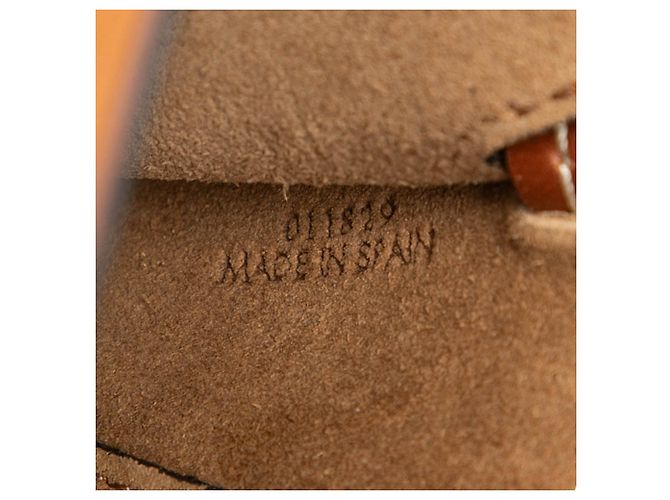 Sac bandoulière Gate Small en cuir marron LOEWE - vue 6