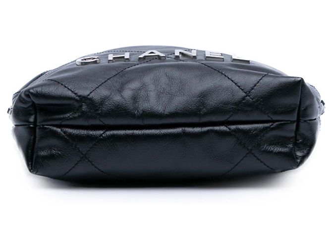 Sac à main Chanel Mini Shiny Calfskin 22 Noir - vue 3