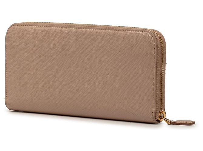 Cartera larga Prada Saffiano Fiocco marrón Castaño - vista 2