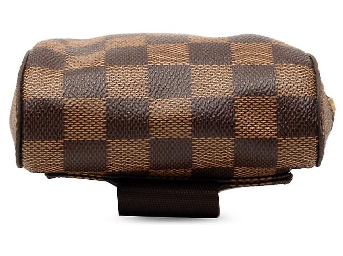 Borsa a tracolla Louis Vuitton Damier Ebene Geronimos Marrone - vista 3