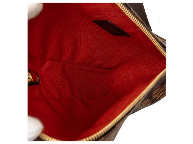 Borsa a tracolla Louis Vuitton Damier Ebene Geronimos Marrone - vista 4