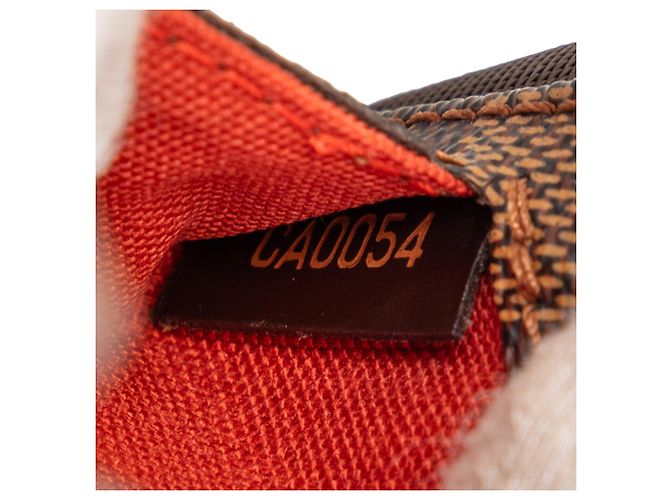 Borsa a tracolla Louis Vuitton Damier Ebene Geronimos Marrone - vista 6