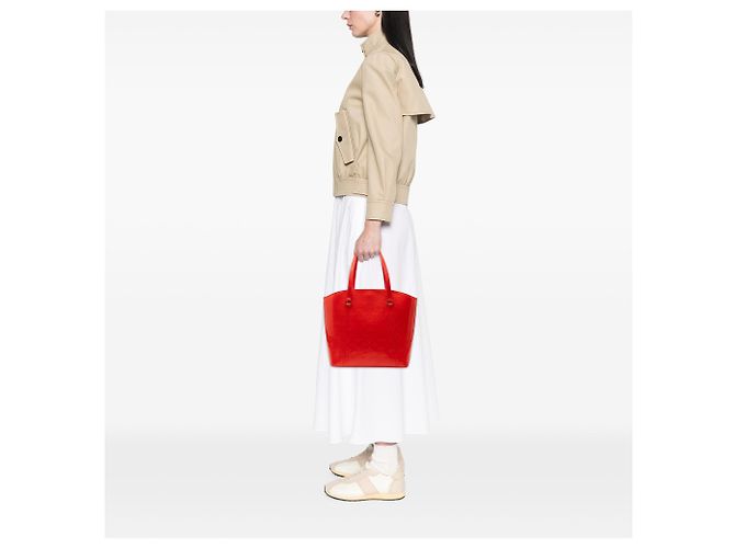 Red Louis Vuitton Monogram Vernis Avalon GM Shoulder Bag - view 7