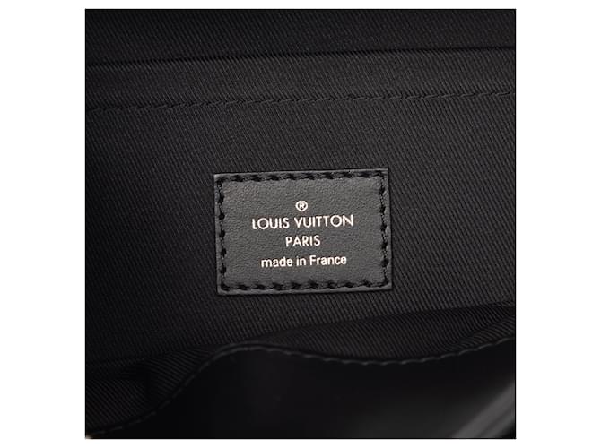 Borsa Satchel Steamer PM Louis Vuitton Monogram Eclipse Nera Nero - vista 5