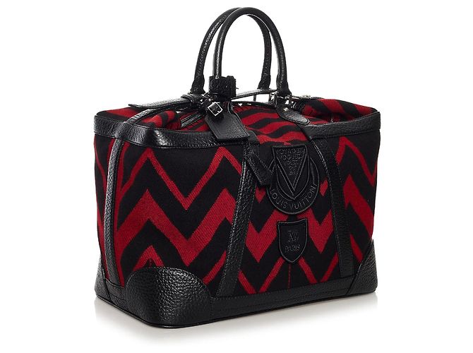 Borsa da viaggio Red Louis Vuitton Grimaud Vail Blanket Rosso - vista 2