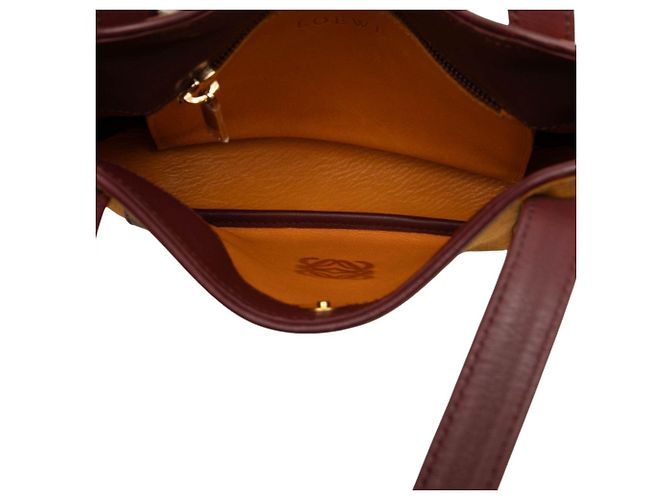 Borsa a tracolla Anagram LOEWE in camoscio giallo - vista 4