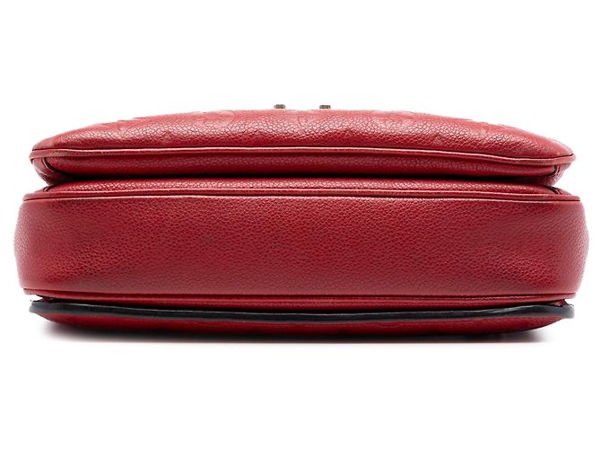 Borsa Satchel Pochette Metis Louis Vuitton Monogram Empreinte Rossa Rosso - vista 3