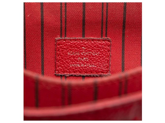 Borsa Satchel Pochette Metis Louis Vuitton Monogram Empreinte Rossa Rosso - vista 5