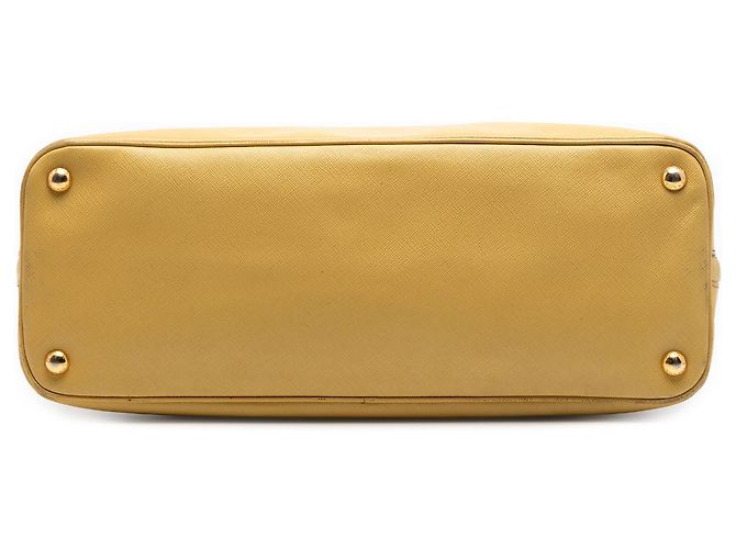 Borsa Satchel Prada Large Saffiano Lux Promenade Gialla Giallo - vista 3