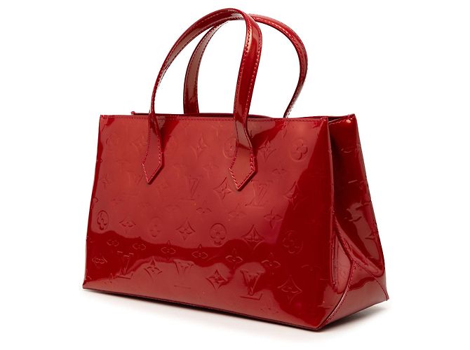 Borsa Louis Vuitton Monogram Vernis Wilshire PM rossa Rosso - vista 2