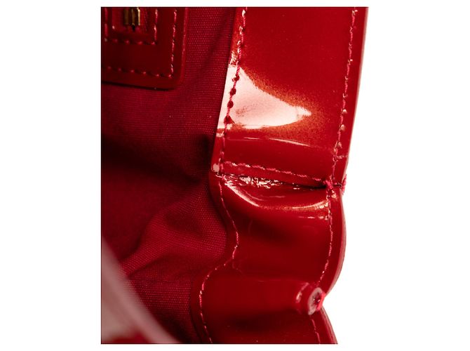 Borsa Louis Vuitton Monogram Vernis Wilshire PM rossa Rosso - vista 6