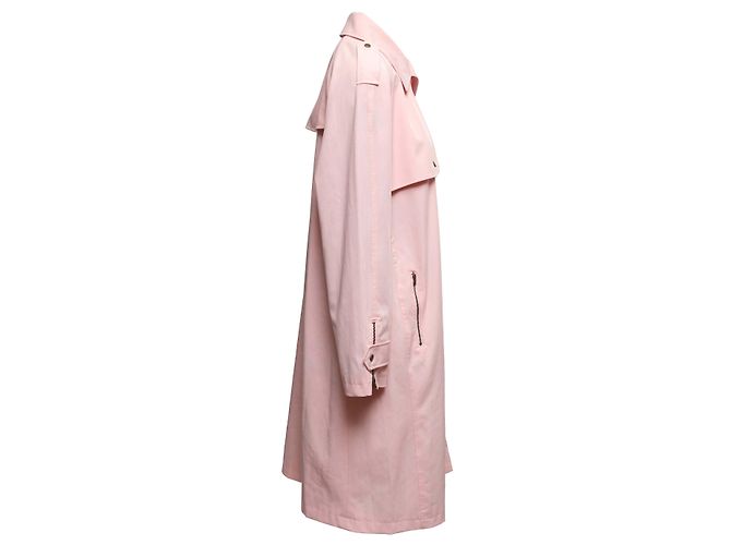 Balmain Moto Trenchcoat Hellrosa Größe FR 42 Pink - Ansicht 3