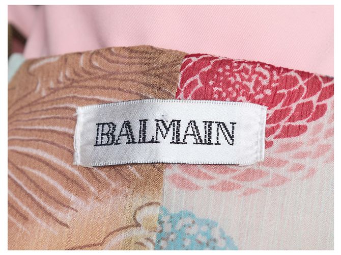 Balmain Moto Trenchcoat Hellrosa Größe FR 42 Pink - Ansicht 5