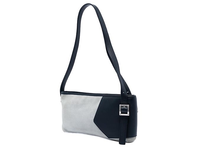 Borsa a tracolla Switching Anagram LOEWE in camoscio grigio - vista 2