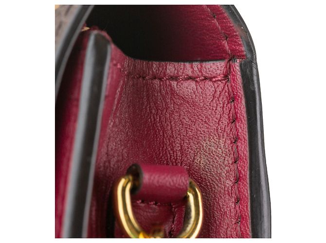 Borsa a tracolla Louis Vuitton Monogram Flore Wallet On Chain Marrone - vista 12