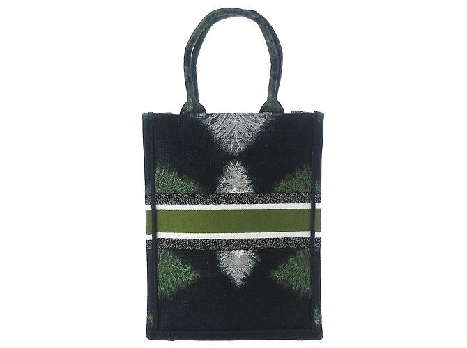 Borsa Book Tote Verticale Dior Tie Dye Verde - vista 3