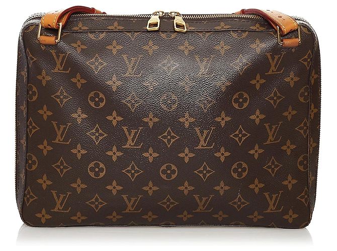 Borsa a tracolla Louis Vuitton Monogram Soft Trunk Messenger MM Marrone - vista 3