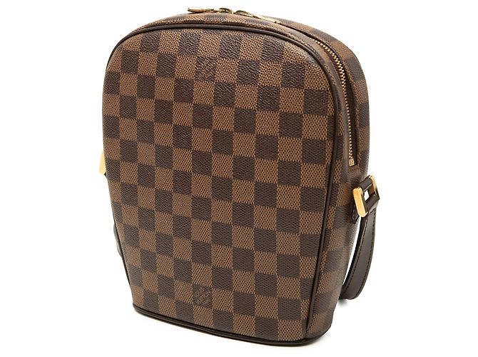 Borsa a tracolla Louis Vuitton Damier Ebene Ipanema PM Marrone - vista 2