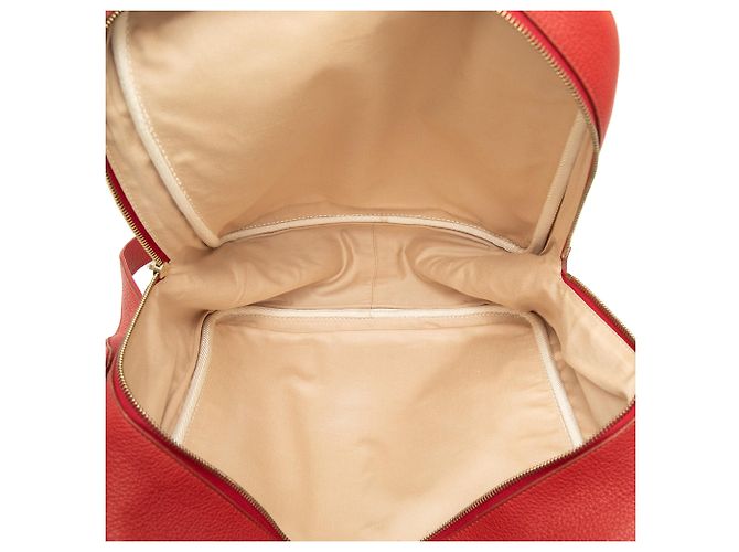 Borsa Messenger Victoria Hermès in Toile e Clemence Marrone - vista 4