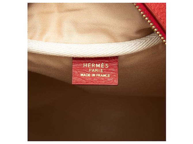 Borsa Messenger Victoria Hermès in Toile e Clemence Marrone - vista 5