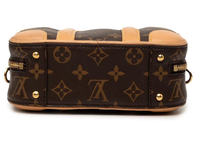 Borsa Satchel Louis Vuitton Monogram Valisette BB Marrone - vista 3