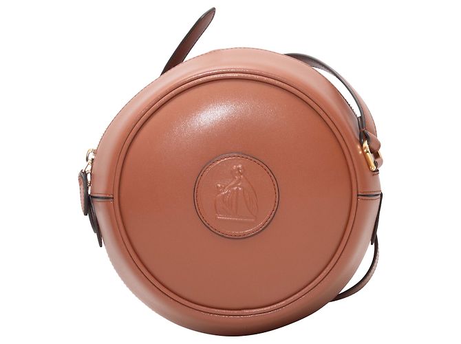 Borsa a tracolla rotonda camera Lanvin marrone - vista 2