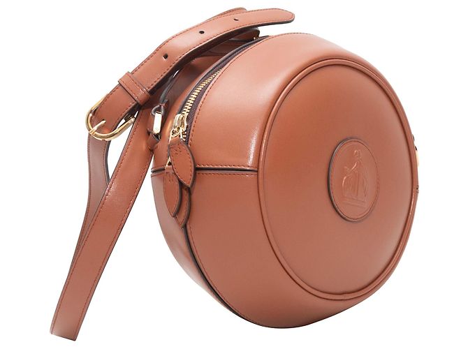 Borsa a tracolla rotonda camera Lanvin marrone - vista 3