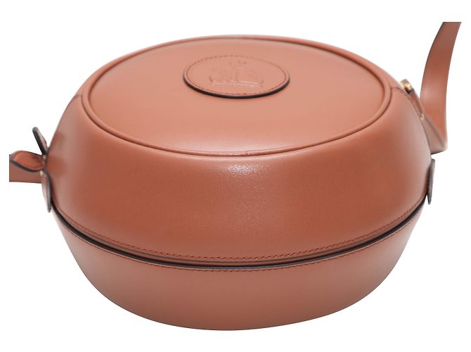 Borsa a tracolla rotonda camera Lanvin marrone - vista 5