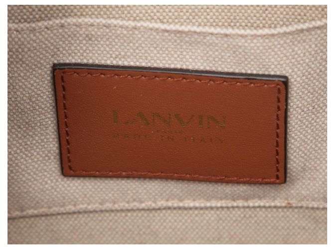 Borsa a tracolla rotonda camera Lanvin marrone - vista 7