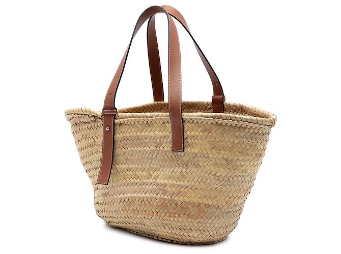LOEWE Medium Raffia Anagram Basket Tote in Beige - Ansicht 2
