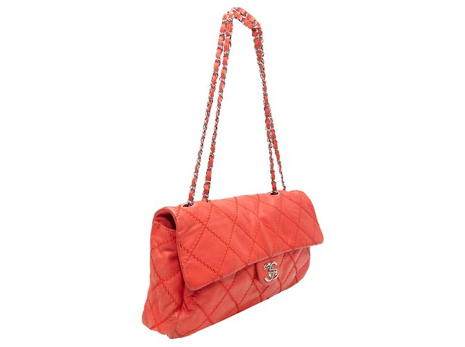 Bolsa de aba Chanel Ultimate Stitch vermelha Vermelho - vista 2
