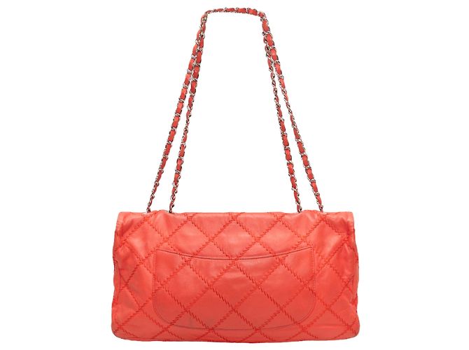 Bolsa de aba Chanel Ultimate Stitch vermelha Vermelho - vista 3