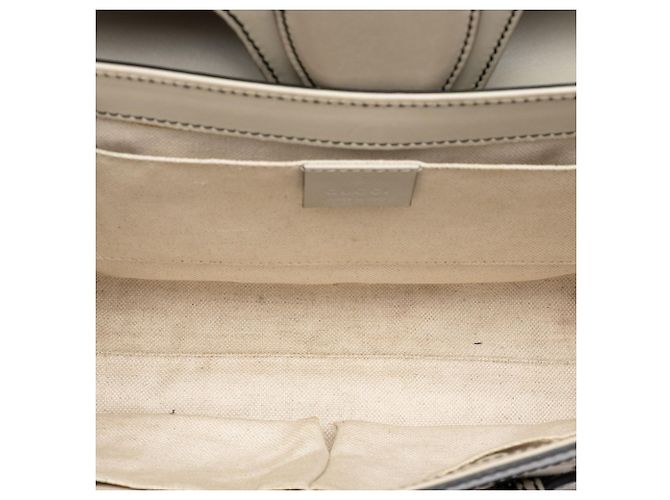 Borsa a tracolla Gucci Emily Medium in tela GG beige - vista 4