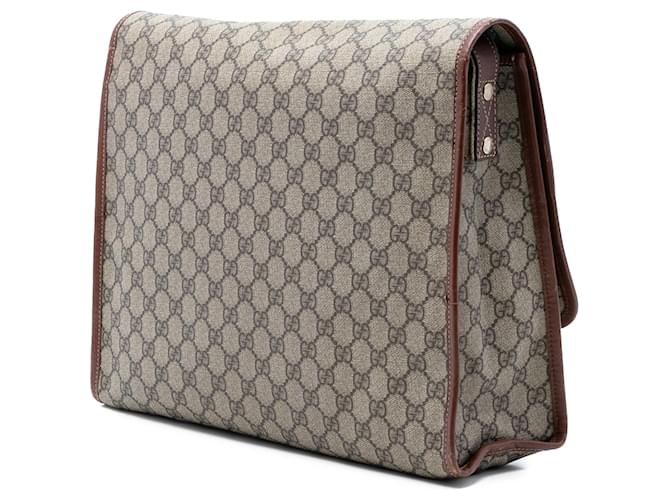 Borsa a tracolla Gucci GG Supreme Web beige - vista 2