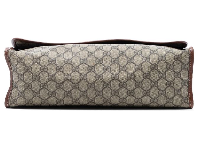 Borsa a tracolla Gucci GG Supreme Web beige - vista 3
