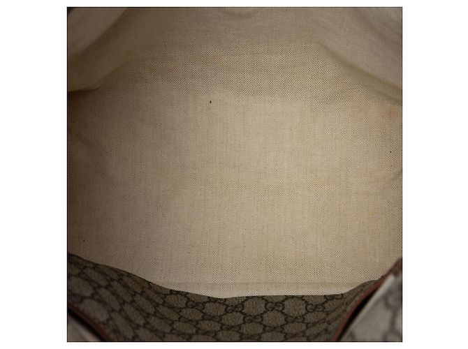 Borsa a tracolla Gucci GG Supreme Web beige - vista 4