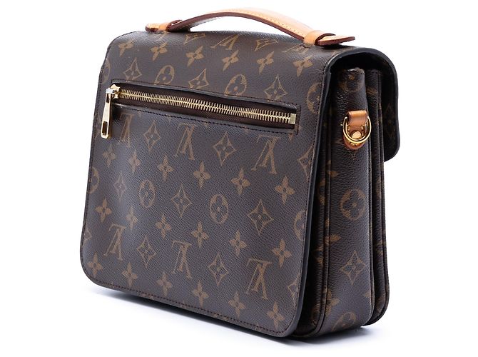 Borsa Louis Vuitton Monogram Pochette Metis Marrone - vista 2